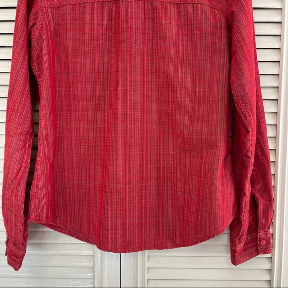 Columbia Women's Standard Times Two Corduroy Long Sleeve Shirt, Red Plaid, XS - Picture 9 of 16